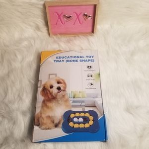 This very educational toy tray for dogs